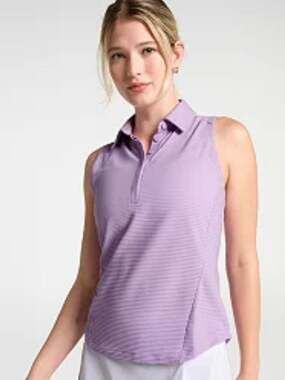 CALIA Women's Renew Sleeveless Golf Polo in Vibrant Orchid XXL NWT